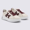 Hogan White And Burgundy Leather Sneakers - Beige/Bordeaux - Thumbnail 2