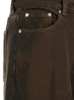 Ganni Brown Denim Wide-leg Jeans - Chicory Coffee - Thumbnail 3