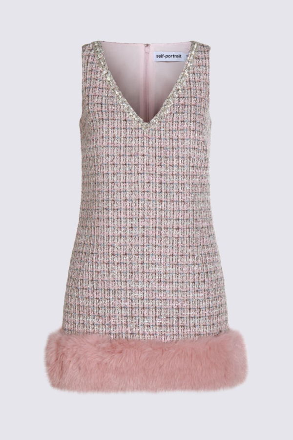 Self-Portrait Mini Dress - Pink