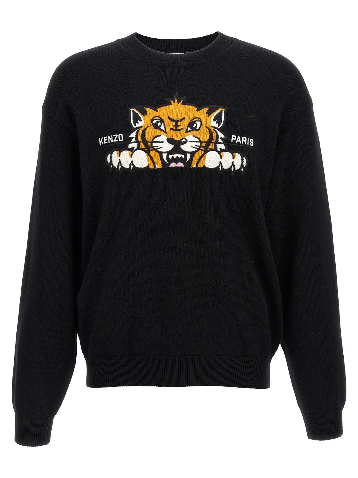 Kenzo Happy Tiger Sweater - Black - Image 1 of 4