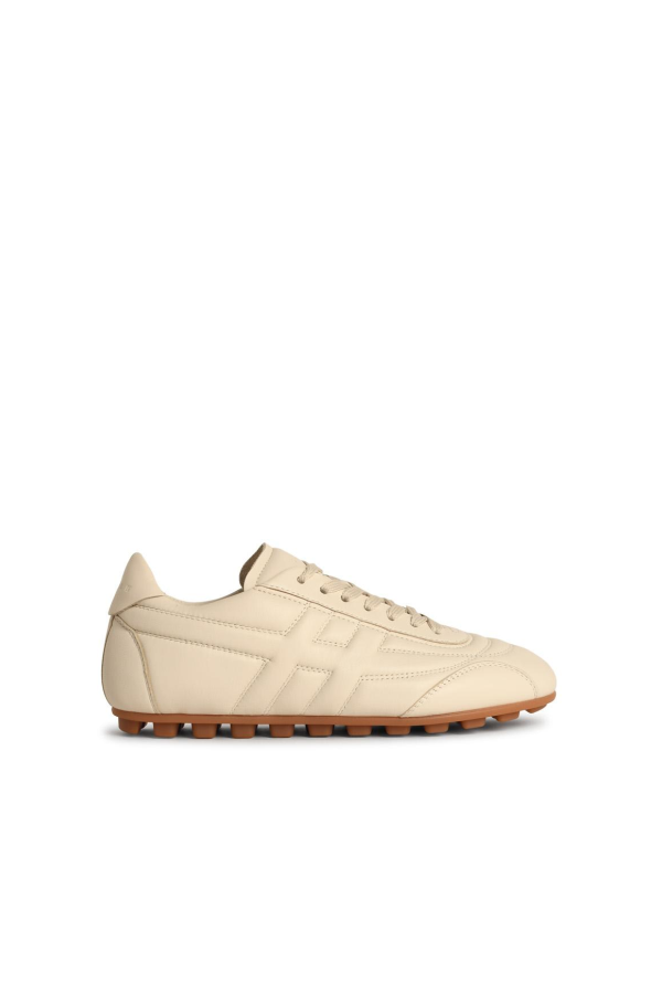 Hogan h693 Smooth Leather Sneakers - Cream