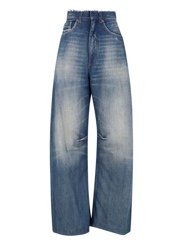 MM6 Maison Margiela Fringed Wide Jeans
