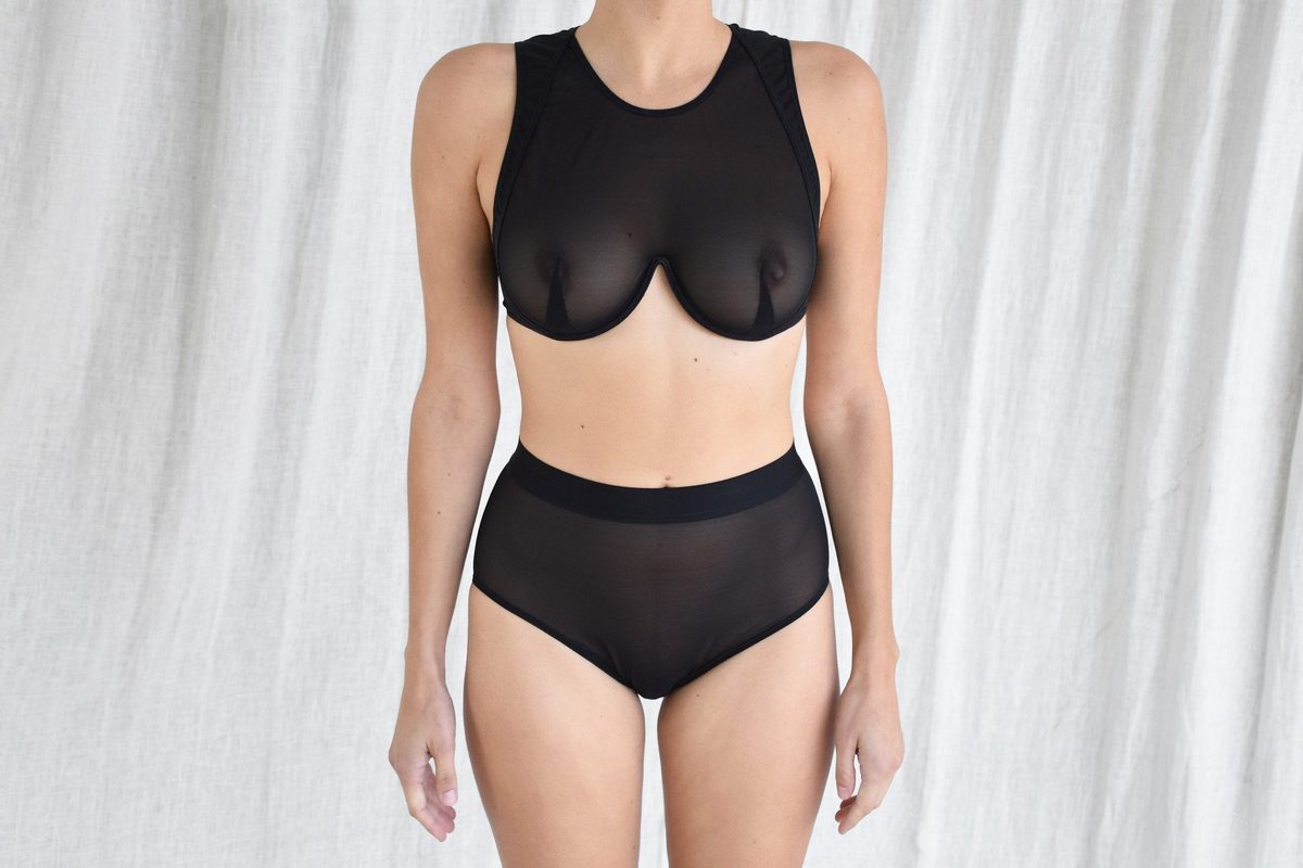 La Fille D'o Quite Like Monowired Bra - Quite Like Black - Image 2 of 4