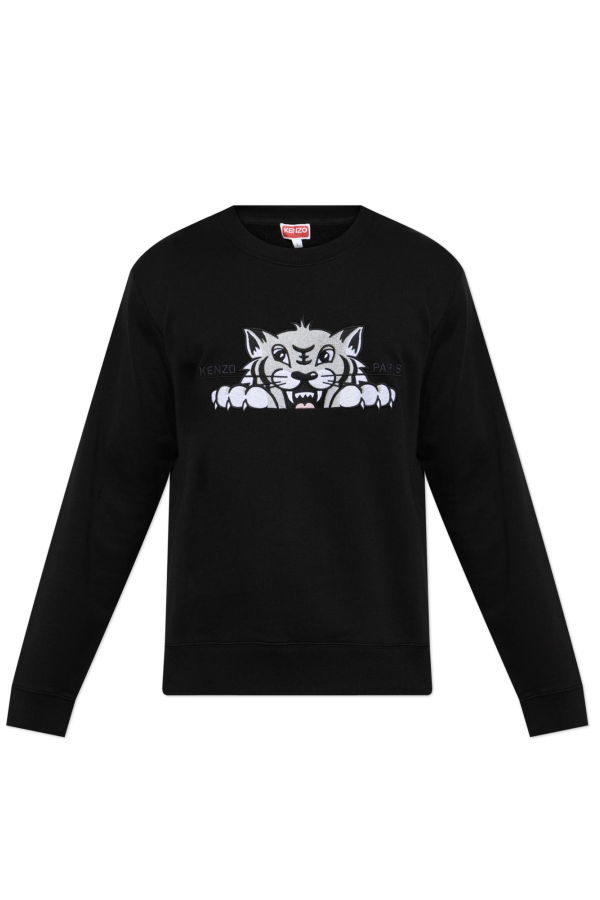 Kenzo Sweatshirt With A Distinctive Tiger Head - Black