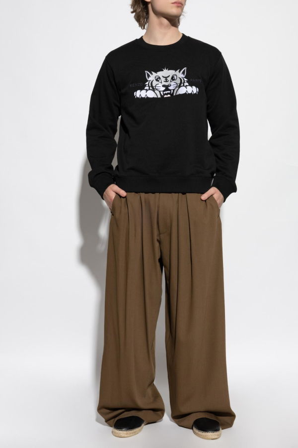 Kenzo Sweatshirt With A Distinctive Tiger Head - Black