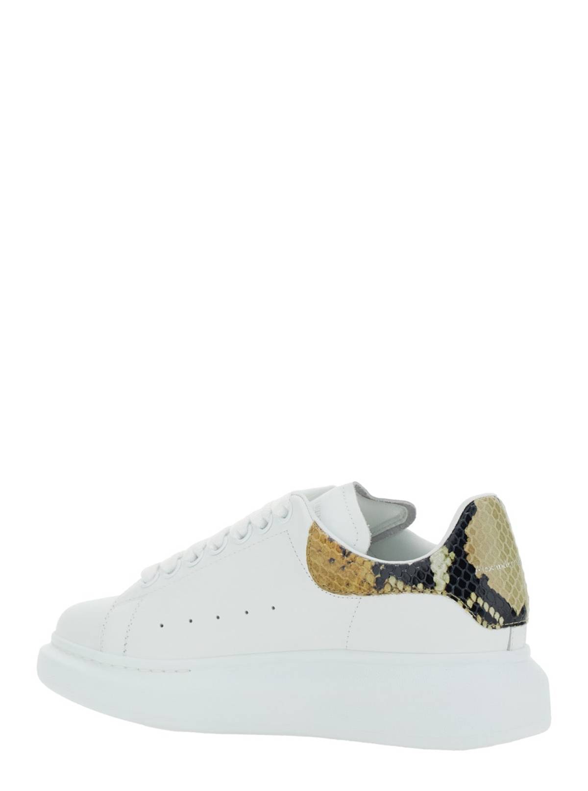 Alexander McQueen Oversize Sneakers With Snake Print On The Heel - White - Image 3 of 4