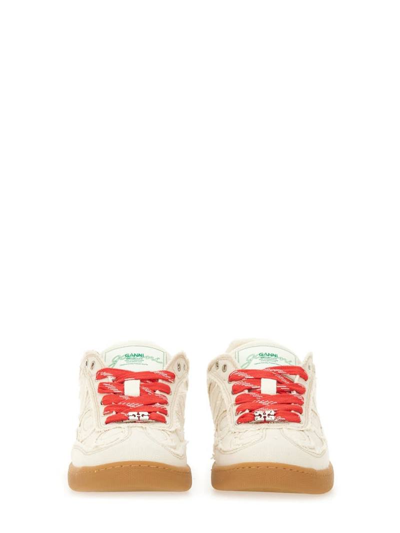 Ganni 08 Canvas Sneaker - White