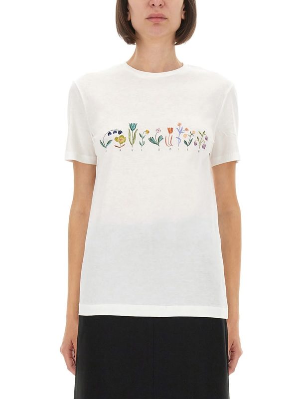 PAUL SMITH PS by Paul Smith Bloom Tee - White