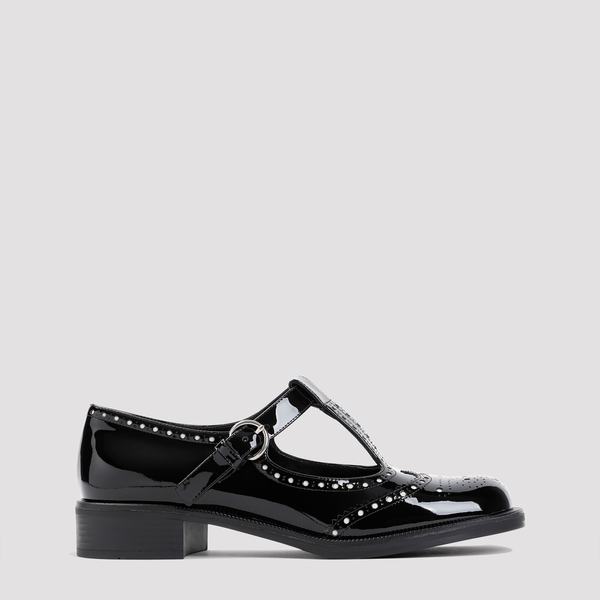 MIU MIU Leather Mary Jane - Black