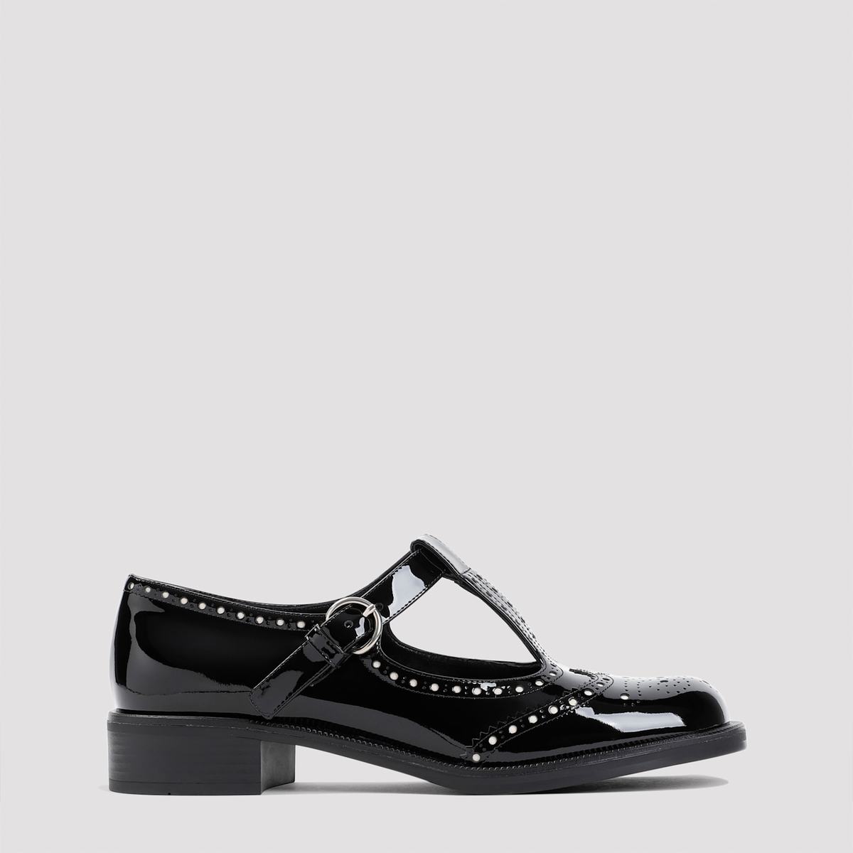 MIU MIU Leather Mary Jane - Black - Image 1 of 5