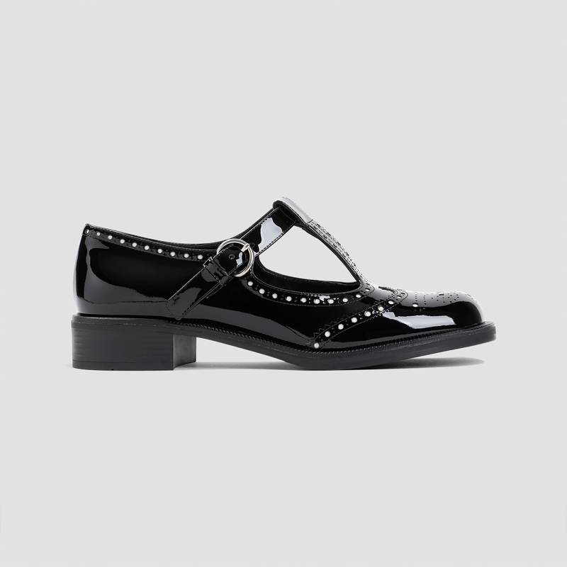 MIU MIU Leather Mary Jane - Black