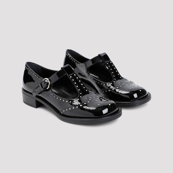MIU MIU Leather Mary Jane - Black