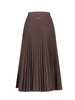 MM6 Maison Margiela Pleated Midi Skirt - Brown - Thumbnail 2