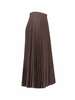 MM6 Maison Margiela Pleated Midi Skirt - Brown - Thumbnail 3
