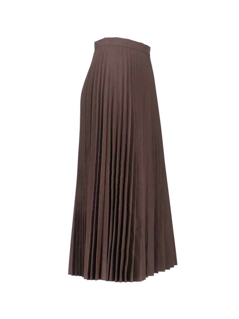 MM6 Maison Margiela Pleated Midi Skirt - Brown