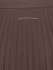 MM6 Maison Margiela Pleated Midi Skirt - Brown - Thumbnail 4