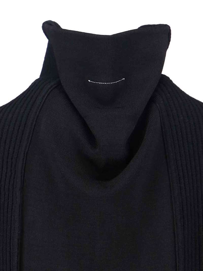 MM6 Maison Margiela Zip Sweater - Black