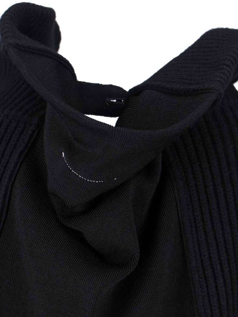 MM6 Maison Margiela Zip Sweater - Black