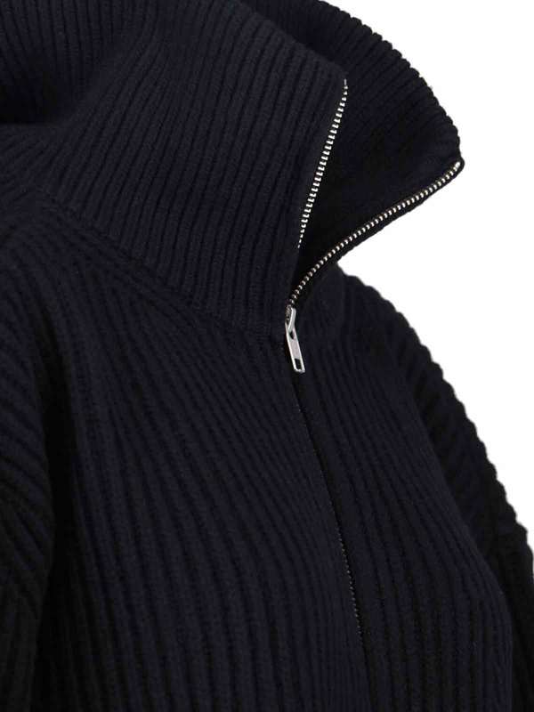 MM6 Maison Margiela Zip Sweater - Black