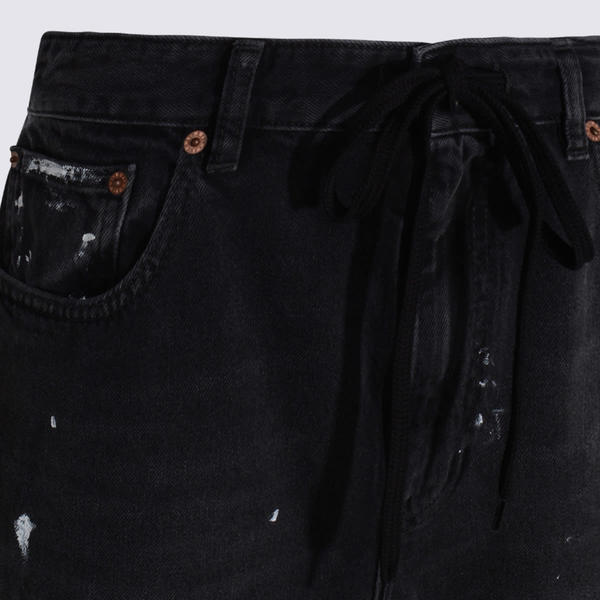 MM6 Maison Margiela Black Cotton Jeans - Jeans - Black