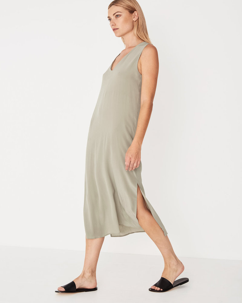 Assembly Label Silk Tank Dress - Sage Green