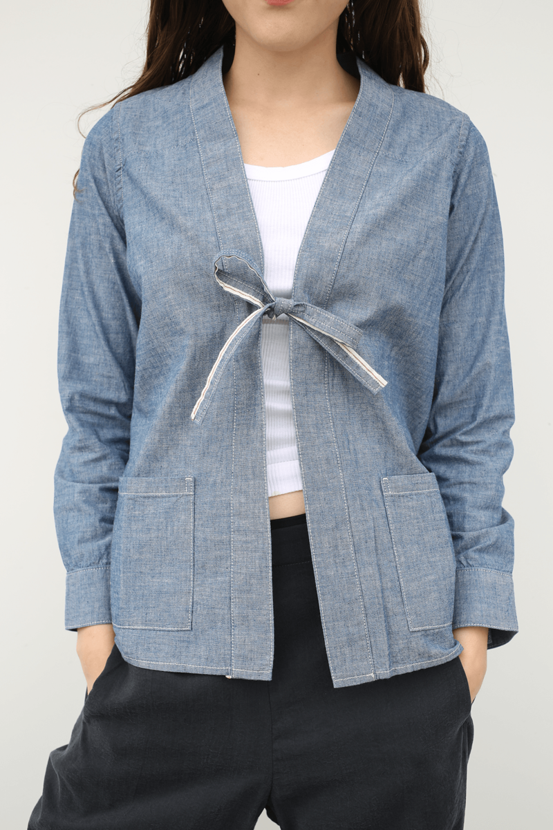 Visvim Lhamo Shirt Long Chambray - Blue | Garmentory