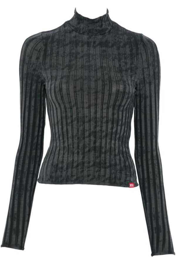 DIESEL Turtleneck Top - Gray