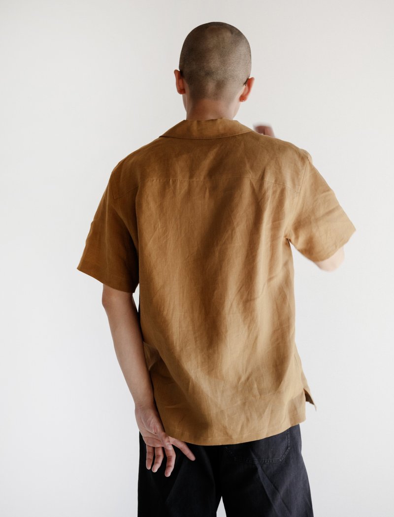 Margaret Howell 50s Linen Shirt - Tobacco | Garmentory