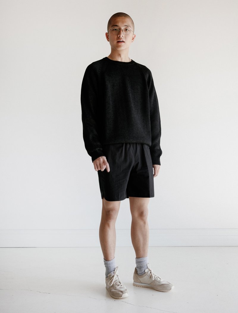 CristaSeya Cotton Shorts - Black | Garmentory