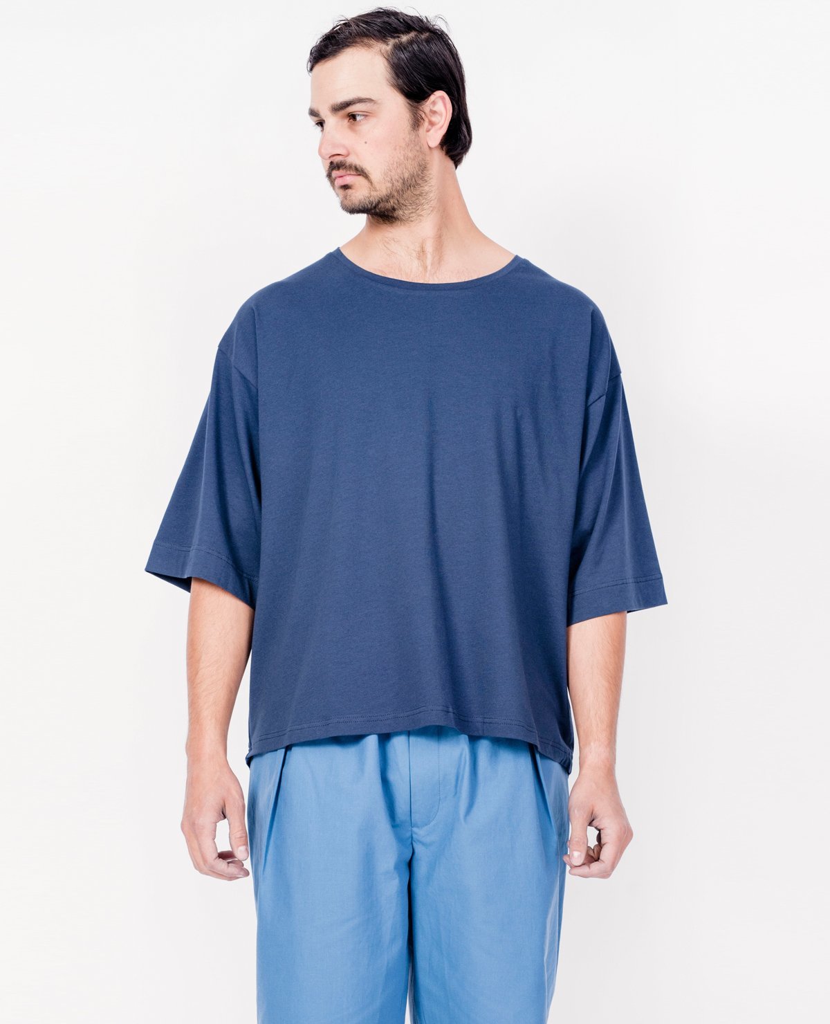 HOUSE OF THE VERY ISLANDS Loose Fit T-Shirt - Navy Blue | Garmentory
