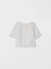 Noemiah Nina Ruffle Sleeve Top - White - Thumbnail 2