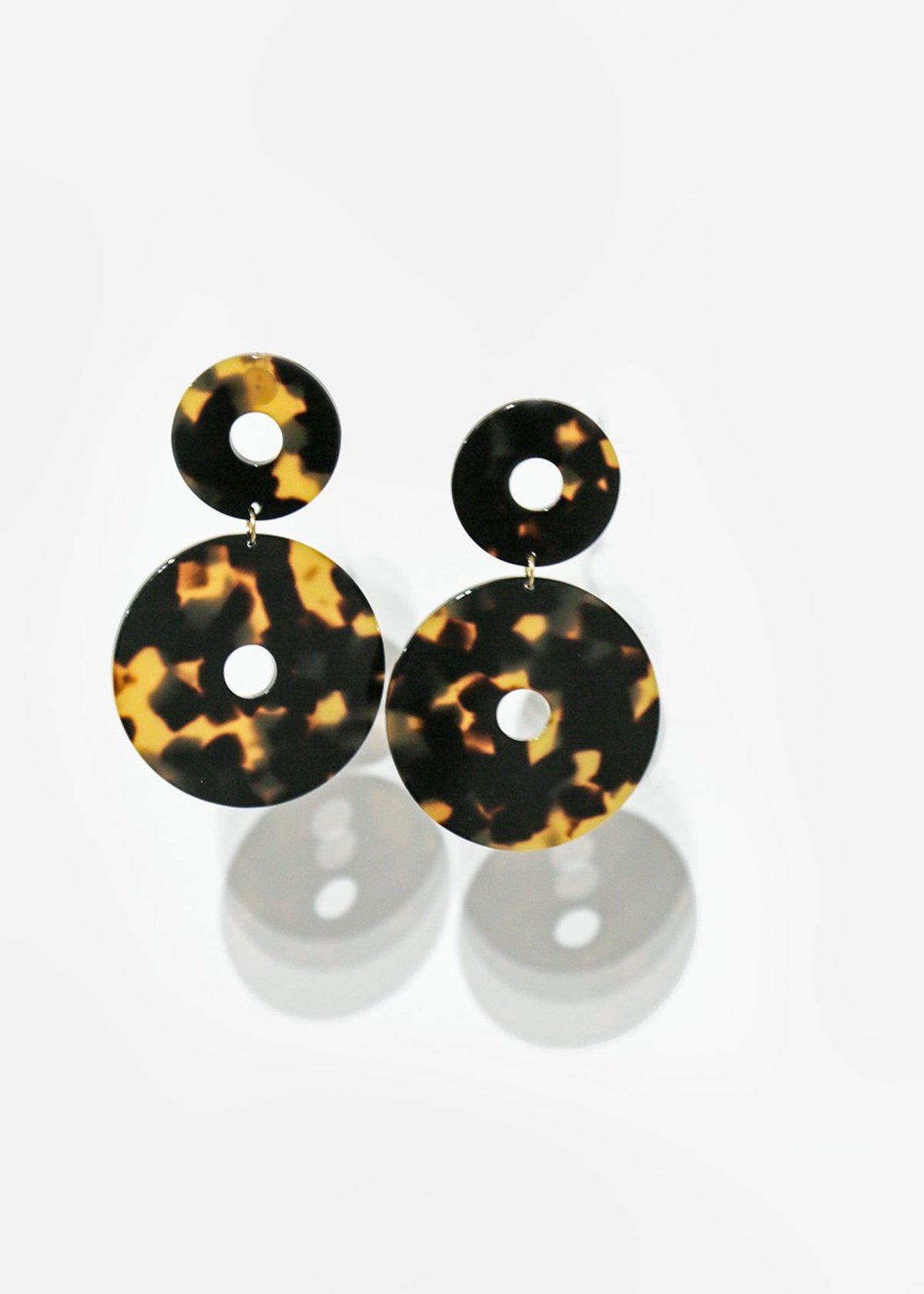 Tortoise Scabiosa Earrings - Image 2 of 5