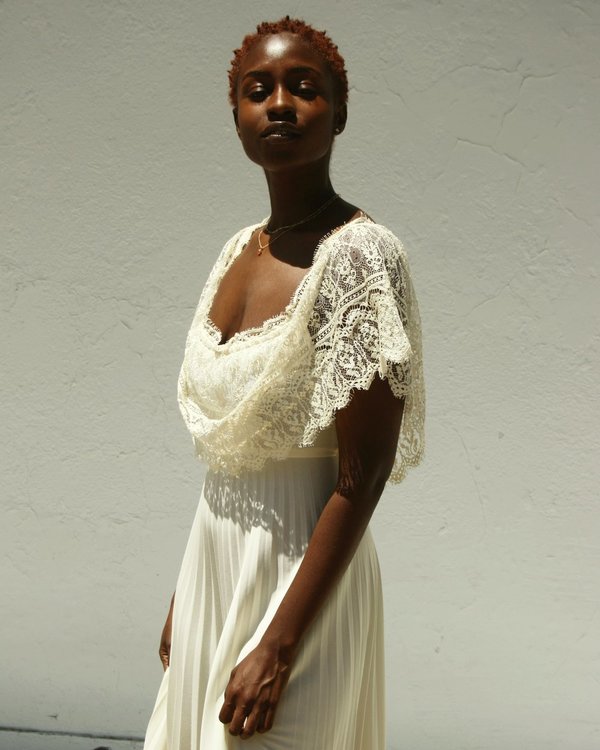 white christmas dresses 1940s Vintage Satin Cream Lace Trim Wedding Dress Size Xs main image 1