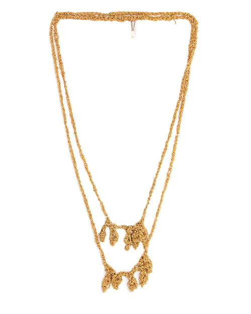 Arielle De Pinto Laurel Simple Necklace in Gold Arielle De Pinto Laurel Simple Necklace in Gold