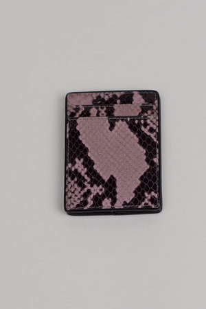 Dries Van Noten Leather Cardholder - Snake Print | Garmentory