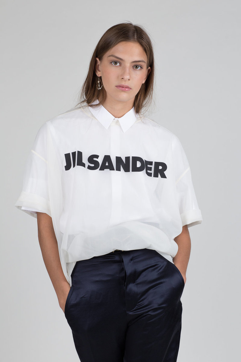 Tシャツ・カットソー Jil Sander Jil Sander Shirts White (J22DL0303 J45266028) Jil Sander logo-print Cotton T-shirt | White | FARFETCH JO