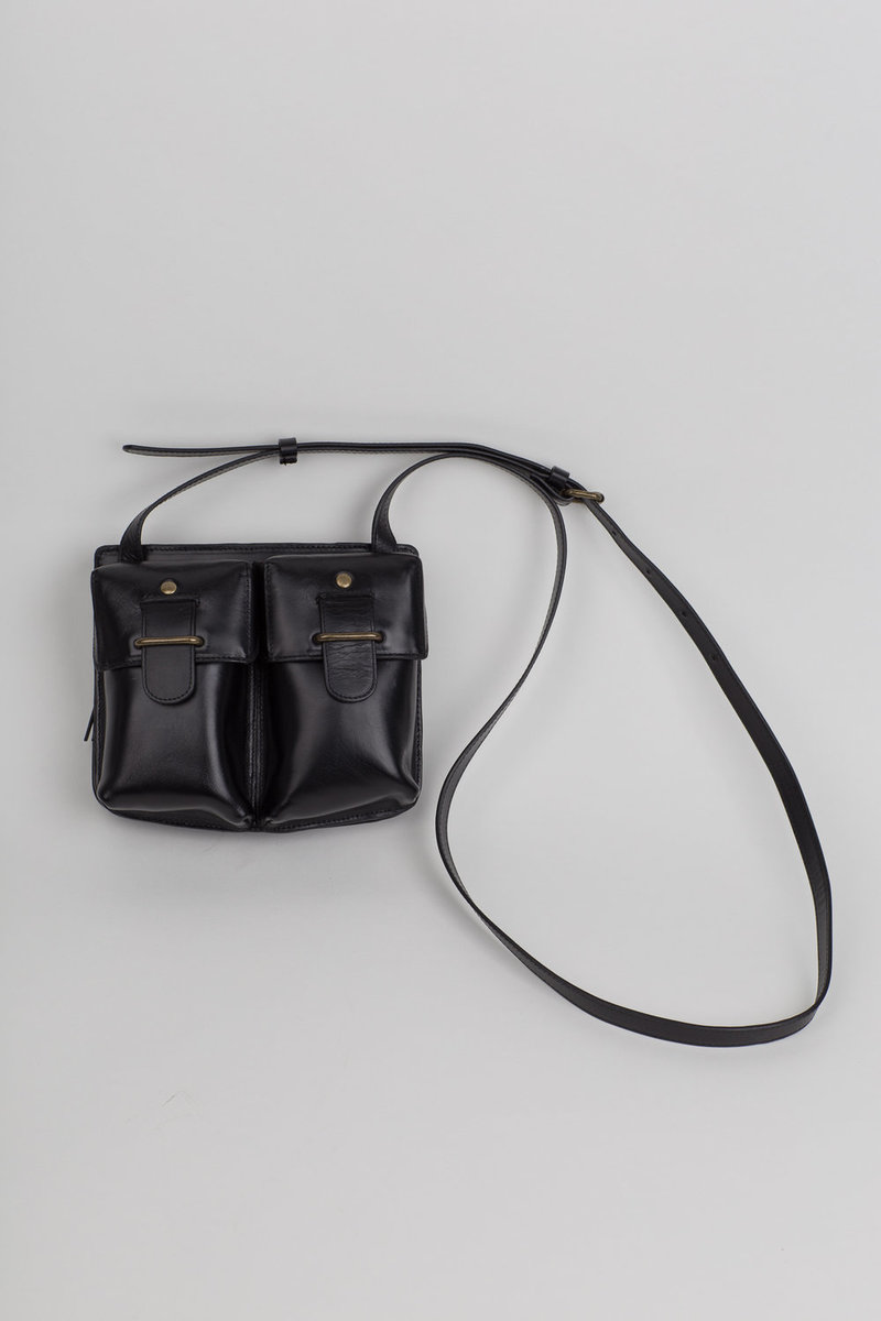 Dries Van Noten Leather Cross Body Bag - Black | Garmentory