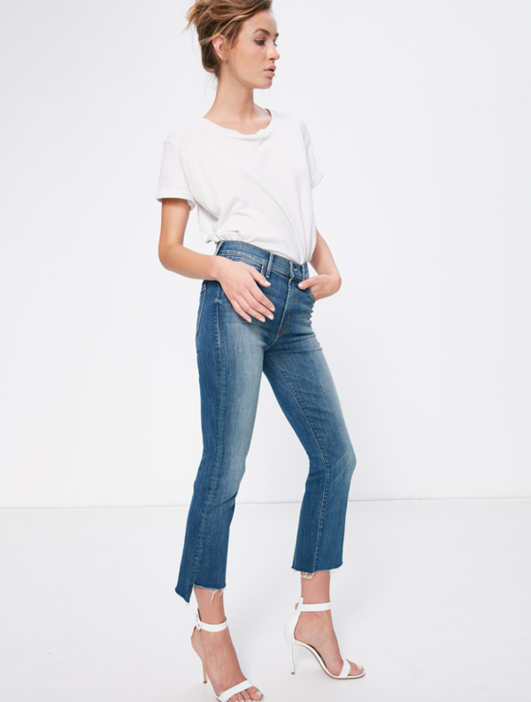 Mother Insider Crop Step Fray Jeans 