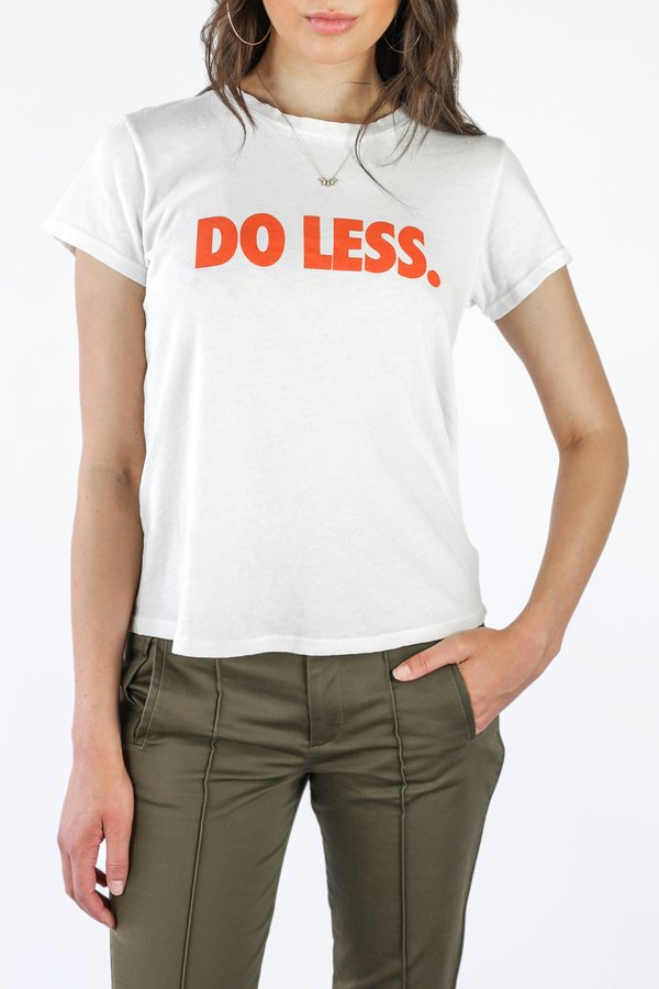 トップス mamie Mother The Boxy Goodie Goodie Tee - Do Less Dirty White