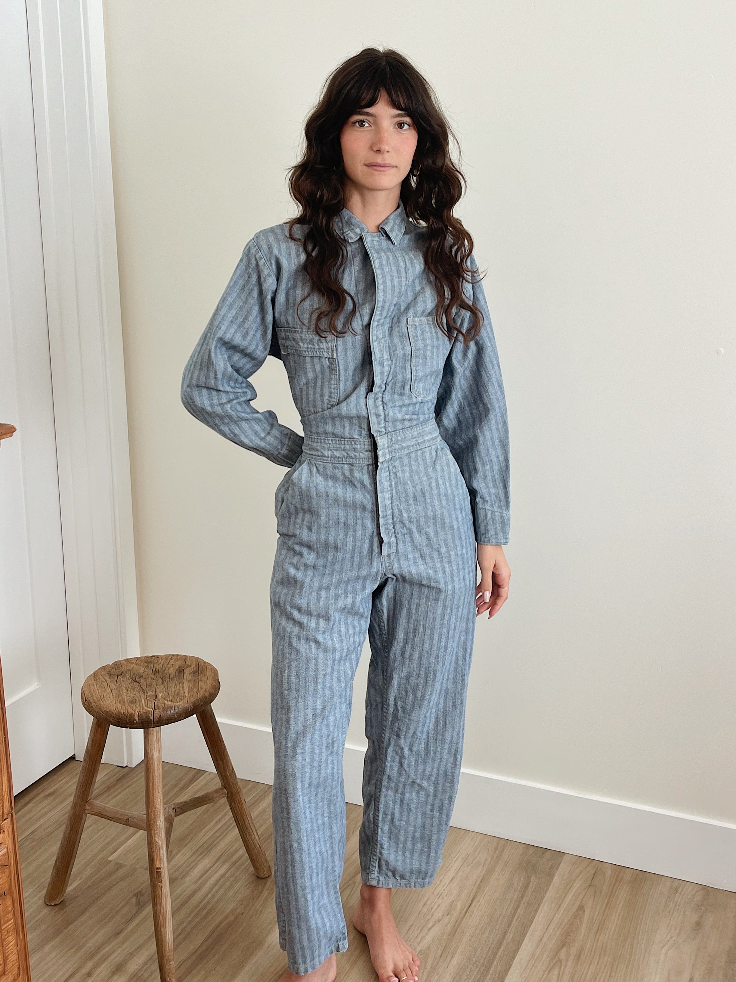 パンツ 60's POWR HOUSE Herringbone Jumpsuit 50s Herringbone Coveralls | Garmentory