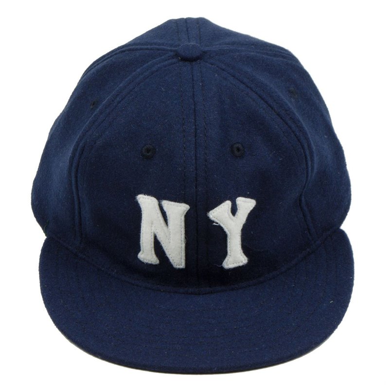 【名入れ無料】 York New Flannels Field Ebbets Black Navy - Cap Yankees 帽子
