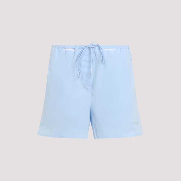 MIU MIU Cotton Shorts - Cielo