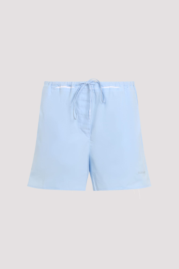 MIU MIU Cotton Shorts - Cielo