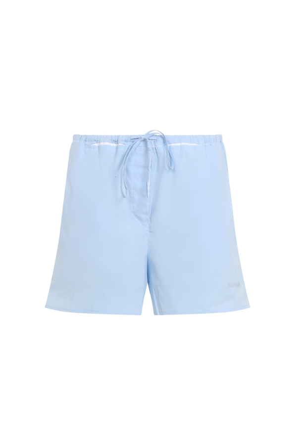 MIU MIU Cotton Shorts - Cielo