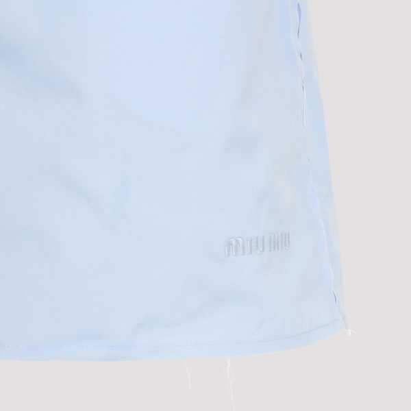 MIU MIU Cotton Shorts - Cielo