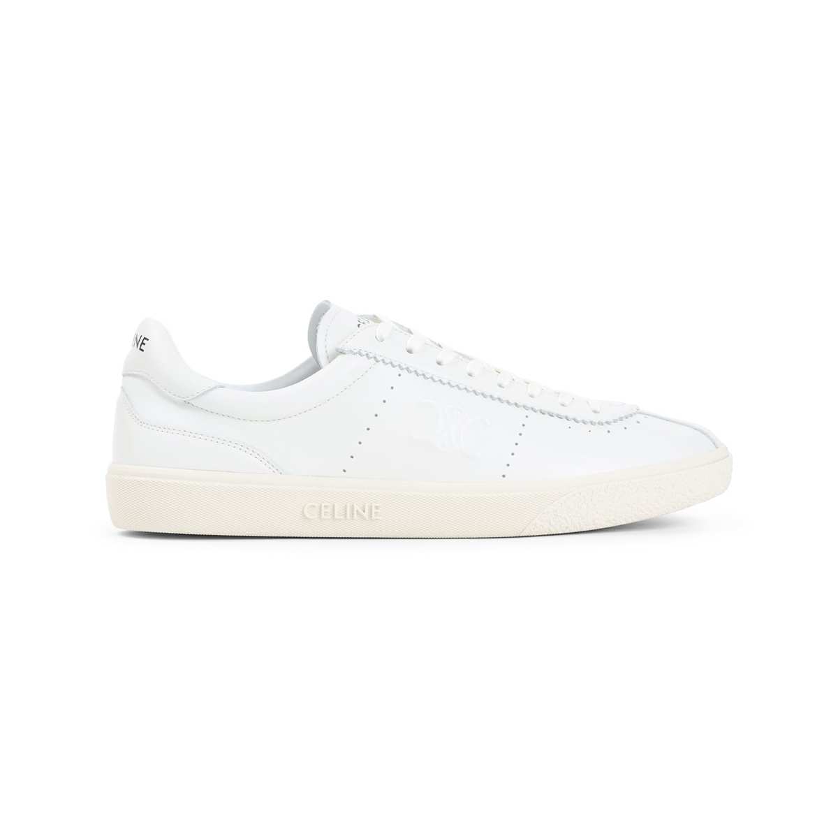 Celine Low Lace-up Sneakers With Triomphe Sneakers - Off White - Image 2 of 5