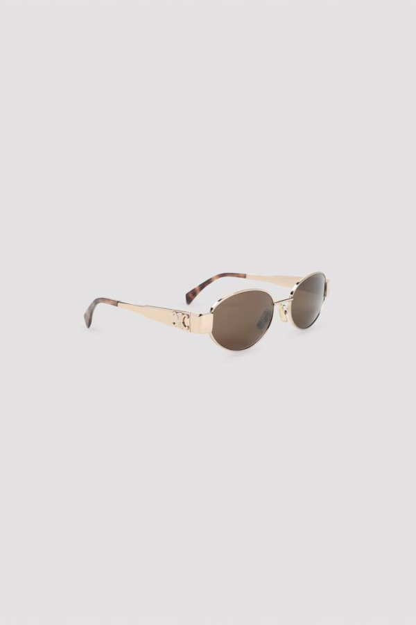 Celine Triomphe 01 Sunglasses - Rose Gold/Brown