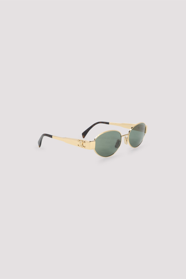 Celine Triomphe 01 Sunglasses - Gold Green