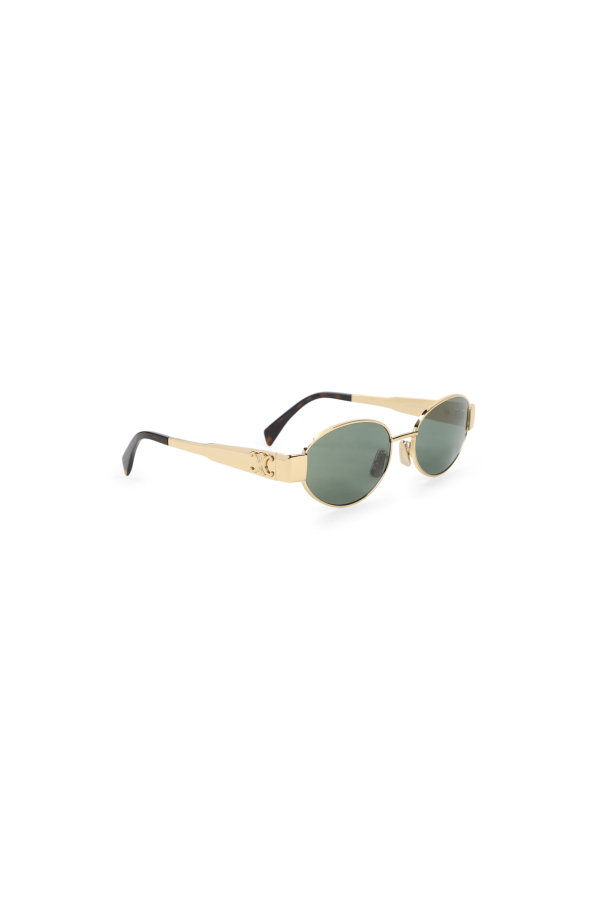 Celine Triomphe 01 Sunglasses - Gold Green