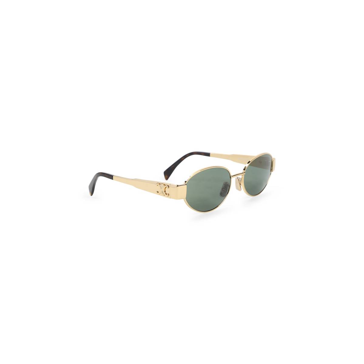 Celine Triomphe 01 Sunglasses - Gold Green - Image 2 of 5